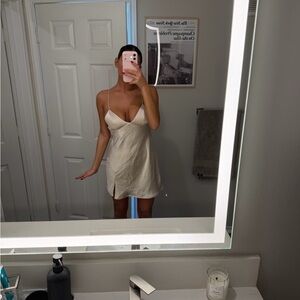 Princess Polly Cream Mini Dress